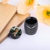 MeMeDIY Stainless Steel Mini Urn for Dogs, Cats & Humans, Personalized Engraved Waterproof Memorial Urn, Birthstone (Black, Color Photo, Custom Styles) view 4