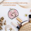 Vnurnrn Pink Flying Sloth Folding Compact Makeup Mirror for Handbags view 4