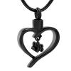 Paw in My Heart Pet Memorial Ash Urn Pendant view 1