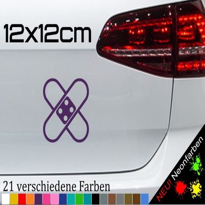 Bandage Sticker Scratch Spa Wound Healing Funny 12 x 12 cm, Purple