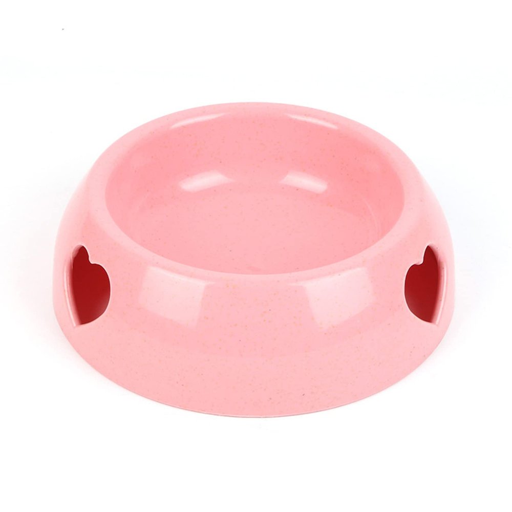 Pet Feeders, Rounded Plastic Bowls for Dogs & Cats