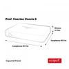 Ecopuf Rectangular Bean Bag Bed for Dogs or Cats, Polyester, Indoor/Outdoor, 80 x 60 cm view 2