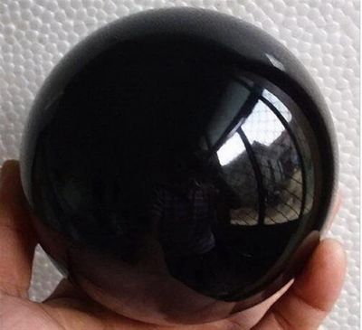 WGPHDW Black Obsidian Quartz Crystal Ball for Meditation and Home Decoration