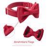 ARING PET Velvet Dog Collar - Red with Bow view 2