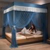ZYYWX Princess Canopy Mosquito Net with Sturdy Holder, Blackout, Wind- and Dust-Resistant (Color: A2, Size: 180 x 220 x 210 cm) view 4