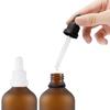 ZEOABSY 6-Pack 15 ml Frosted Brown Glass Dropper Bottles with White Tamper-Evident Closures view 3