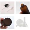 ZEOABSY 6-Pack 15 ml Frosted Brown Glass Dropper Bottles with White Tamper-Evident Closures view 4