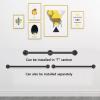 HYEYXKF Black Stair Handrail Kit with Wall Brackets, 120 cm view 4