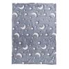 FTVOGUE Glow-in-the-Dark Blanket, 0.75 x 1 m, Star and Moon Pattern view 1
