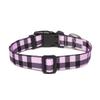 Suredoo Adjustable Soft Nylon Dog Collar, Purple Plaid, Size L view 2