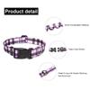 Suredoo Adjustable Soft Nylon Dog Collar, Purple Plaid, Size L view 3