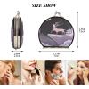 Vnurnrn Purple Pink Deer Elk Moon Makeup Compact Mirror for Handbags, Foldable Travel Pocket Mirror view 2