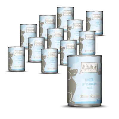 MjAMjAM Junior Juicy Chicken with Egg, 12 x 400 g