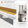 Quest Self-Adhesive PVC Angle Profile 35 x 35 mm - Black, 70 cm view 2