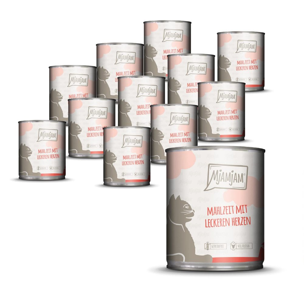 MjAMjAM - Meal with Delicious Hearts, 12 x 800 g