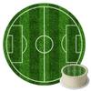 J&M DECO Soccer Field Cake Topper, Edible, 20 cm, Sugar Paper, Made in EU view 1