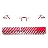 KoKoBin Slim Frameless Reading Glasses with Pen Case for Women and Men (Red, +1.5 Diopters, 1-Pack) view 2