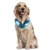 Triangle Bandana for Large Dogs, Space Blue Rockets, Breathable, 2-Pack view 2