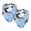 Pet Triangle Bandanas for Large Dogs, Christmas Sheep Design, Breathable, 2-Pack view 1