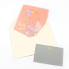 Fassory 3D Pop-Up New Baby Greeting Card, Baby Shower Card, Fairy Blessing Baby Stroller Congratulations Card for Newborn Boys and Girls, Baby Birthday Card (Pink Orange) view 4