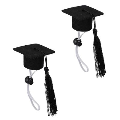 INOOMP 2-Piece Graduation Hat for Dogs