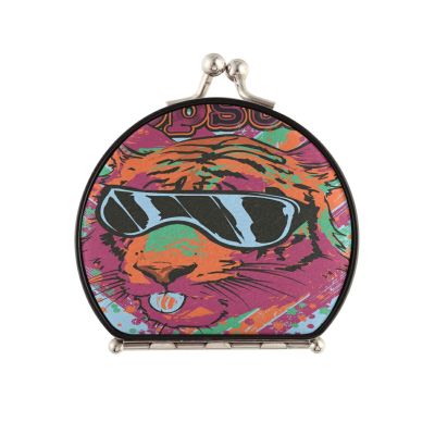 Vnurnrn Star Tiger Folding Compact Makeup Mirror