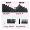 ANNAFRIS D-Curl Individual Eyelash Extensions, Synthetic Mink, Matte Black, 0.12 mm, 8–15 mm Mix view 2