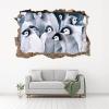 3D Penguin Wall Decal with Wall-Hole Effect for Kids' Rooms view 2