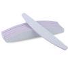 100x EWANTO Double-Sided Half-Moon Nail File, 179 x 29 mm, Washable, Gray/Pink view 2