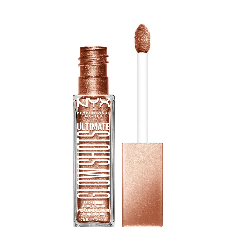 NYX Professional Makeup Liquid Eyeshadow, 12-Hour Wear, Non-Flaking & No Fallout, With Vitamin C, Ultimate Glow Shots, Golden Goji