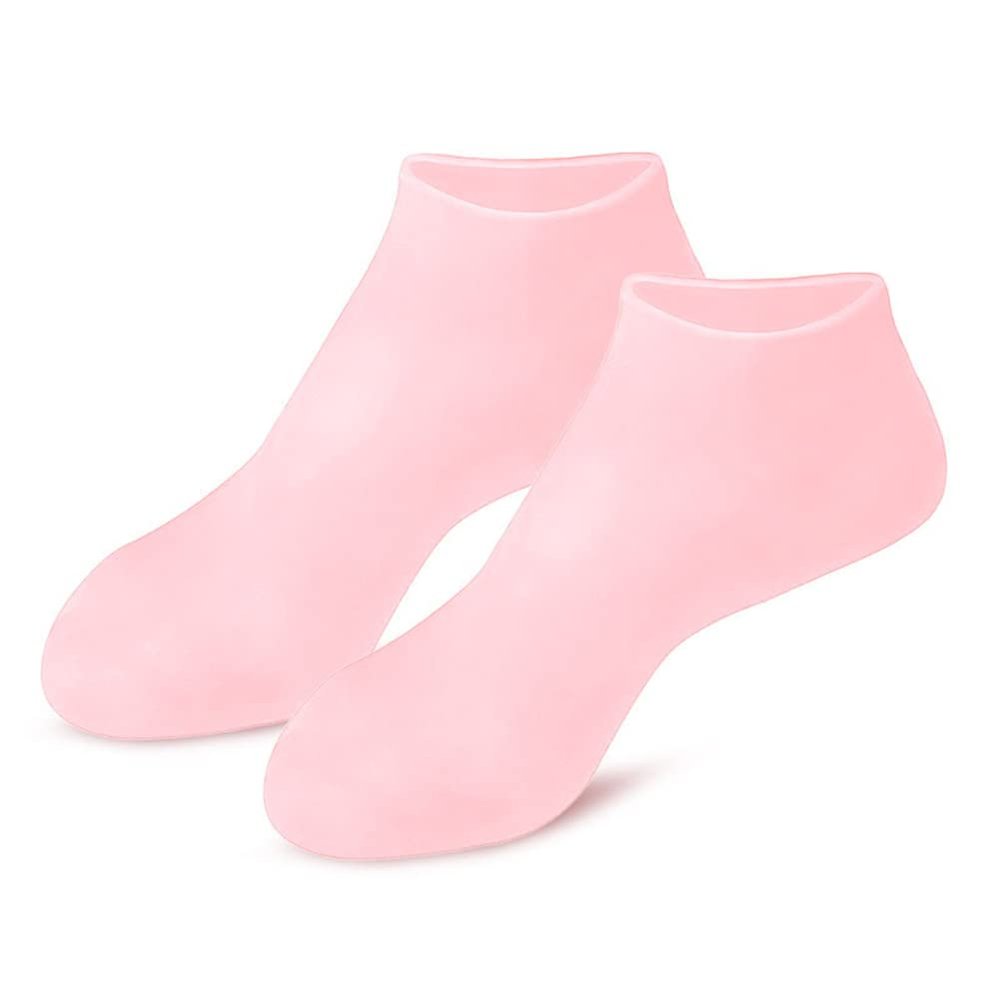 3 Pairs Silicone Moisturizing Socks for Dry, Cracked Heels