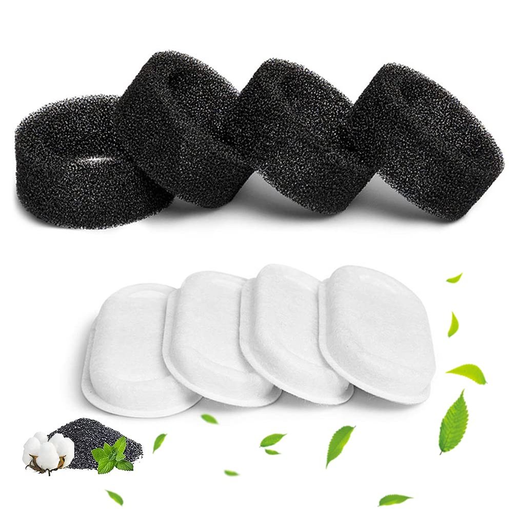 Cat Fountain Replacement Filters with Activated Carbon, 4-Pack