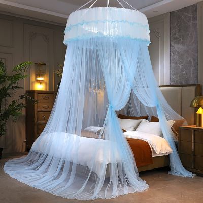 Luxury Princess Bed Canopy Mosquito Net, Blue, 1.2 m