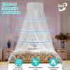 Luxury Princess Bed Canopy Mosquito Net, Blue, 1.2 m view 4