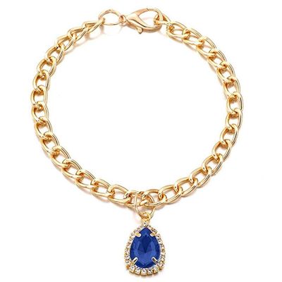 Ruluti Rhinestones Cat Collar - Gold Chain