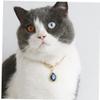 Ruluti Rhinestones Cat Collar - Gold Chain view 2
