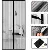 Self-Closing Magnetic Screen Door, Foldable, 140 x 245 cm, Black view 2