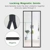 Self-Closing Magnetic Screen Door, Foldable, 140 x 245 cm, Black view 3