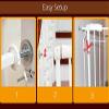 GHCXY Pressure-Mounted Baby Gate, 86–97.9 cm, No Drilling view 2