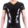 Men's Short-Sleeve Latex T-Shirt, Size S view 3