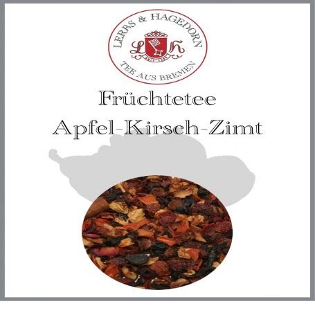 Lerbs & Hagedorn Apple-Cherry-Cinnamon Fruit Tea, 1 kg (approx. 81 liters)