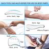 Allshow Gua Sha Scraping Massage Tool Set, IASTM Stainless Steel Muscle Scrapers for Soft Tissue Therapy (7 Pieces) view 4
