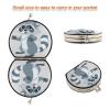 Vnurnrn Gray Cute Sloth Folding Compact Makeup Mirror view 3
