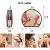 Vnurnrn Butterfly Red Floral Makeup Compact Mirror view 2