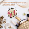 Vnurnrn Butterfly Red Floral Makeup Compact Mirror view 4