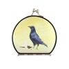 Vnurnrn Yellow Dark Sunbird Makeup Compact Mirror for Handbags, Folding Portable Pocket Mirror for Travel view 1