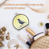 Vnurnrn Yellow Dark Sunbird Makeup Compact Mirror for Handbags, Folding Portable Pocket Mirror for Travel view 4