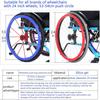 JSSSLC Wheelchair Push-Rim Covers, Anti-Slip Silicone, 4.6 mm, Pink, 24 in view 2