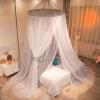 Princess Bed Canopy, Double-Layer Curtain Mosquito Net with Print for Girls' Room Decor, Fits Twin to King-Size Beds, F, 2M view 1