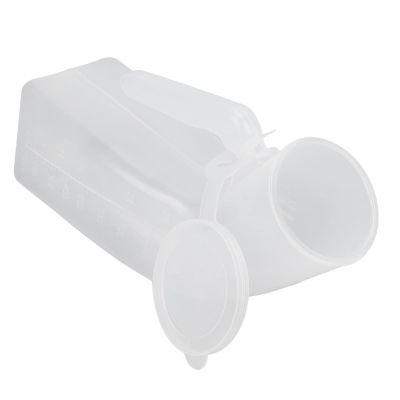 Men's Urinal, Portable Leakproof Urine Bottle, 1,000 mL, with Removable Lid for Older Adults
